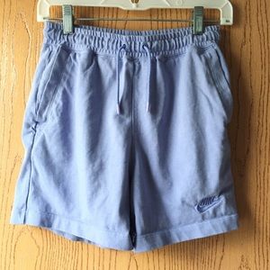Purple Nike Jersey High Waisted Shorts